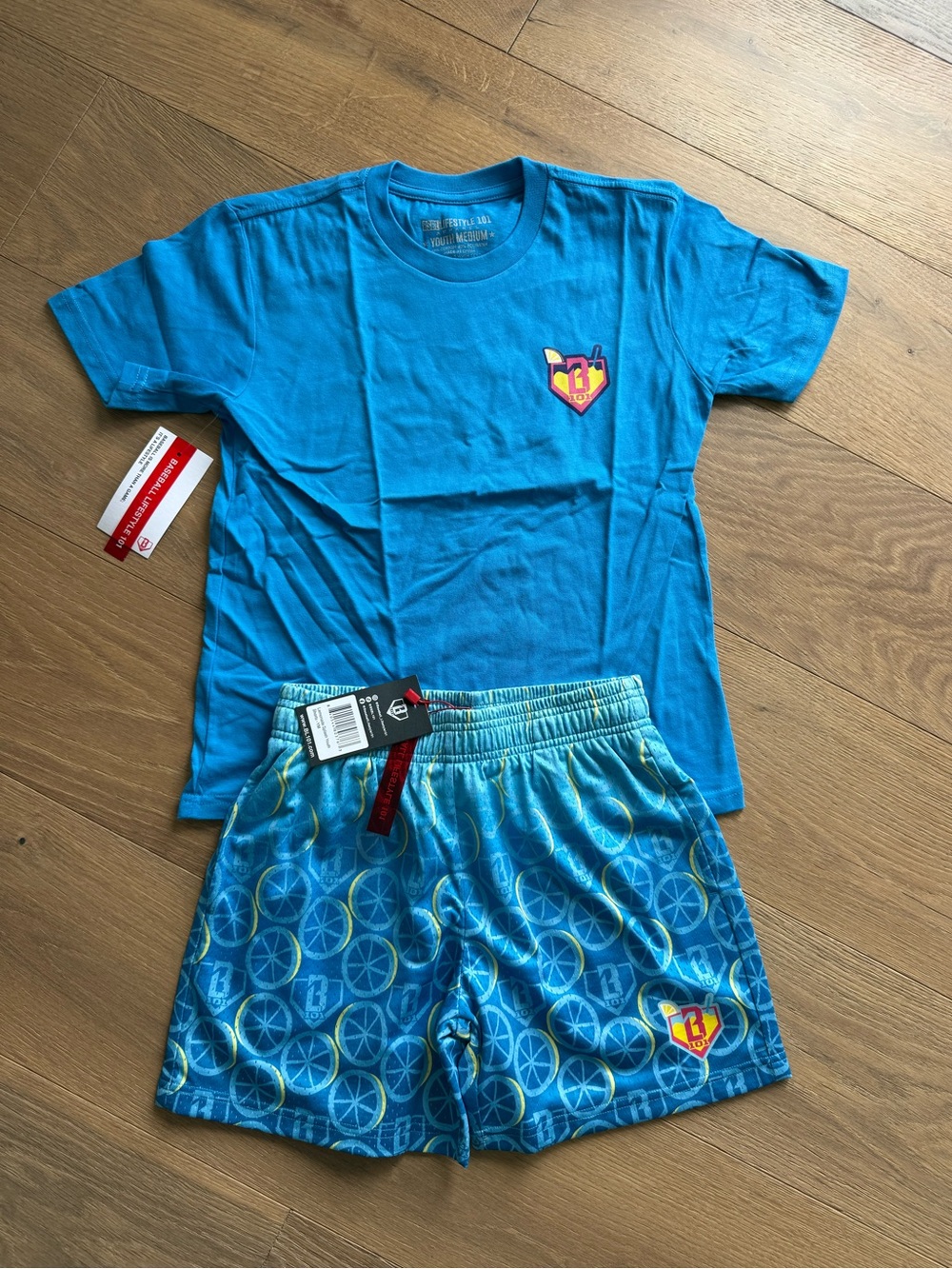 Baseball Lifestyle 101 - Line Drive Lemonade Shirt/Short Set -Youth- NWT